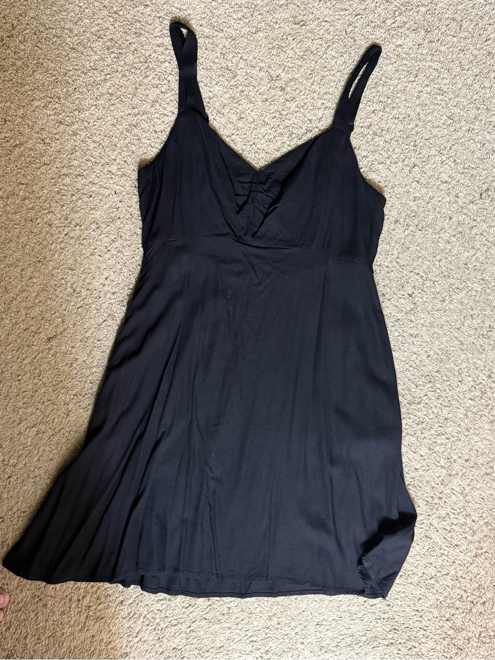 Old Navy Black Mini Slip Dress